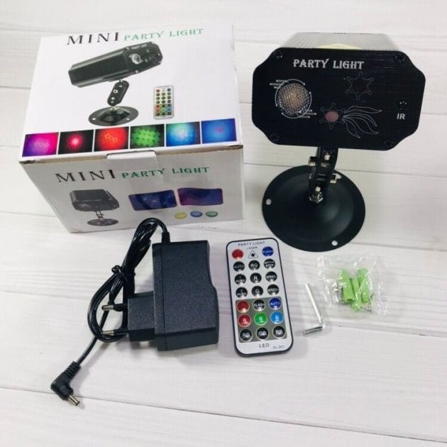 Лазерний проектор для приміщення EMS 083 з пультом (Диско) (30) 6738 (шт.)