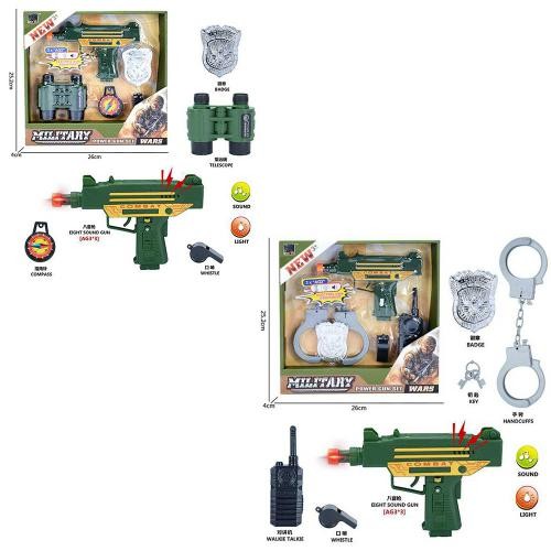 Набір амуніції JS028-29 (36шт) військовий, 5 предметів, звук, світло, на бат-ці (табл), 2 види в кор (шт.)