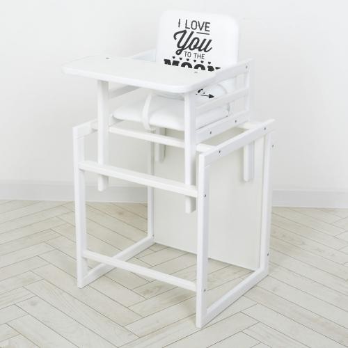 Стільчик Color білий (1шт) для годування, трансформер, 2-х точ. ремені, білий (шт.)