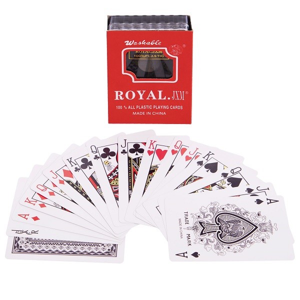 Карти гральні пластикові ROYAL 56 карт(12шт в уп) арт.609 (шт.)