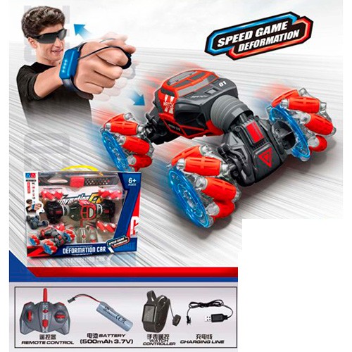 Машинка UD2219A (8шт) 2,4G, акумулятор, USB-заряд., кер. жестами, світло, 2 кольори, в коробці, 35-2 (шт.)