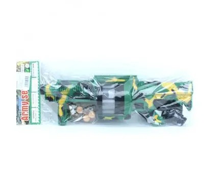 Автомат PT017-2 (30шт) 43см,мішень, пластикові патрони 8шт, кульки 10шт, в кульку, 52-18-9см (шт.)