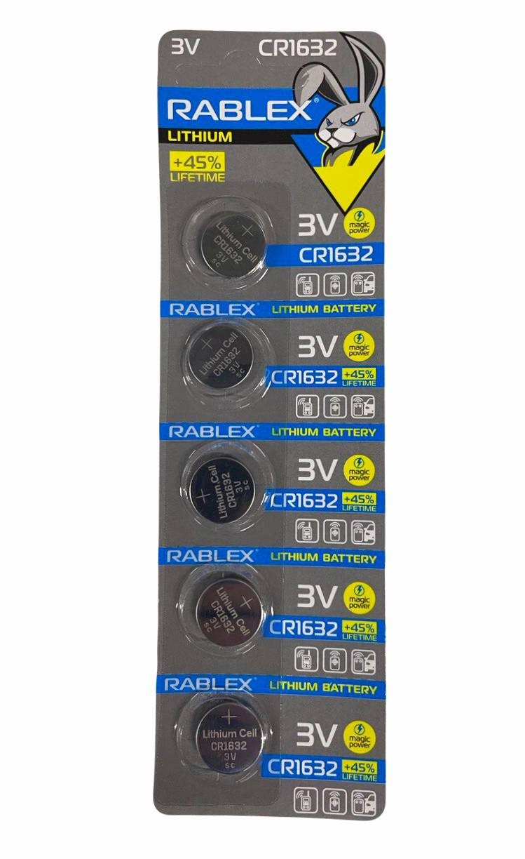 Rablex CR1632  3V blister card/5 pcs/100/2000/ (шт.)