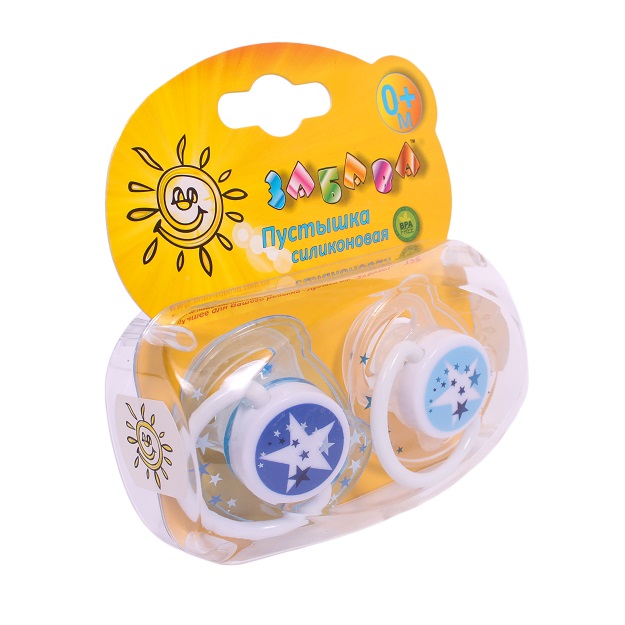 155 Пустушка силіконова ортондонтична M 2шт (пластикова коробочка) 155 (шт.)