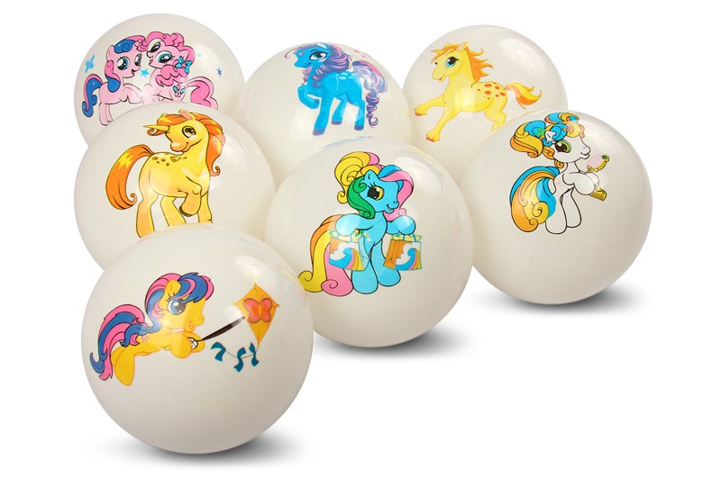 М'яч 9' BT-PB-0129 коні 6мал.білий 70г сітка /240/ (шт.)