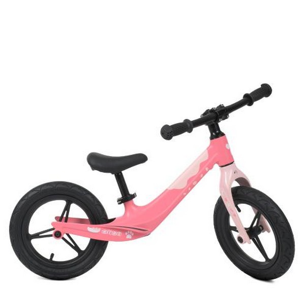 Біговел дитячий PROFI KIDS 12 д. LMG1255-5 (1шт) кол гума, магн.обід, магн.рама, вилка, рожево-білий (шт.)