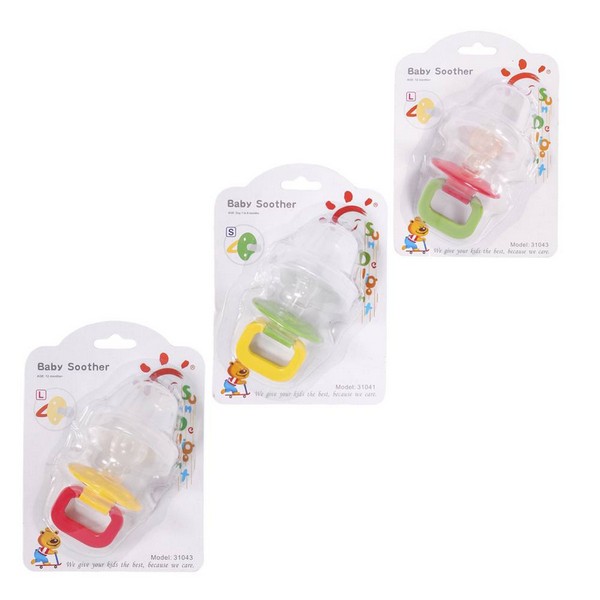 31043 Забава Пустушка силіконова на блістері розмір L (шт.)