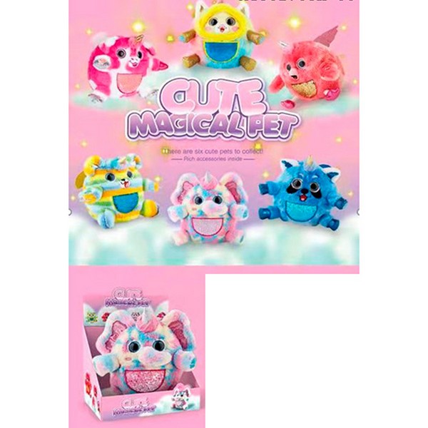 М'яка іграшка MP 2305 (6шт) єдиноріг 26см, повторюшка, музика, світло,на бат-ці, 6видів, в кор-ці (шт.)