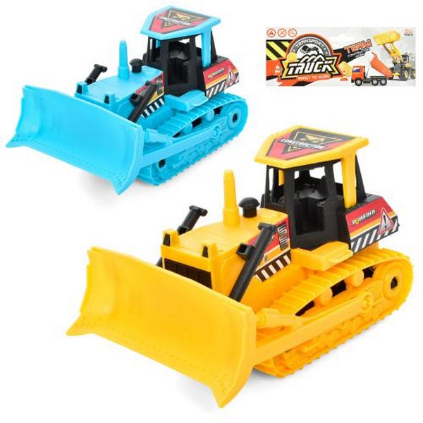 Бульдозер 08-85P (120шт) інер-я, 14,5см, рухомі деталі, 2 кольори, в кульку, 17,5-25-9см (шт.)