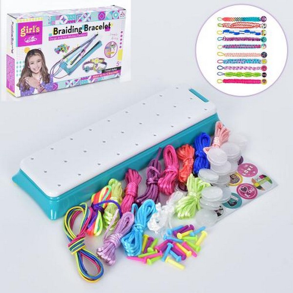 Набір для творчості MBK-291Y (24шт) нитки, верстат для плетіння, наклейки, в кор-ці, 27-16-4,5см (шт.)