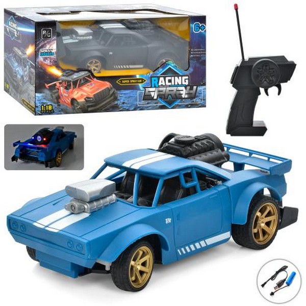 Машина 699-122 (18шт) 1:18, р/к, акум, USBзар,19см, гум. колеса, світло, пара, 2 кольори, в кор-ці, (шт.)