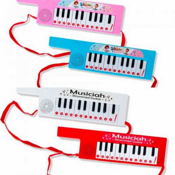 Піаніно 558AB (96шт)32,5см,21 клавіша, 2види по 2кольори,на бат-ці, у пакеті 34-12-2см (шт.)