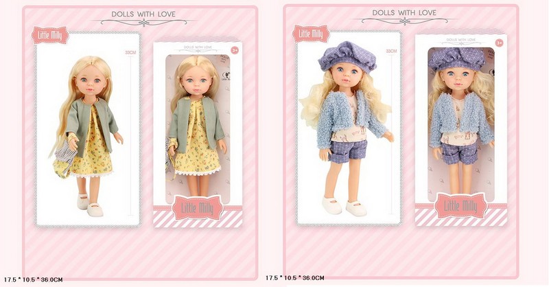 Лялька арт. 91016-A/C (48шт/2) мікс 2 види, р-р ляльки, 33 см короб. 17,5*10*36см (шт.)