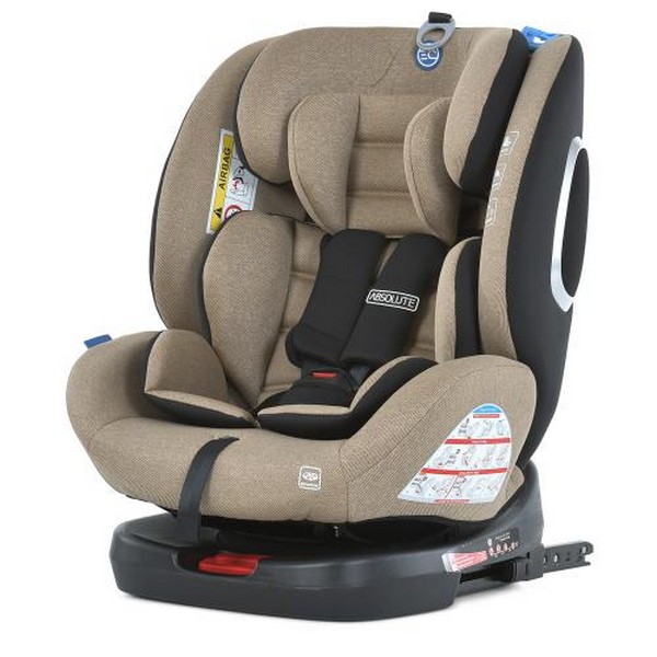 Автокрісло дитяче ME 1079 ABSOLUTE Royal Beige (1шт) група 0+123, 360град, isofix, льон бежевий (шт.)