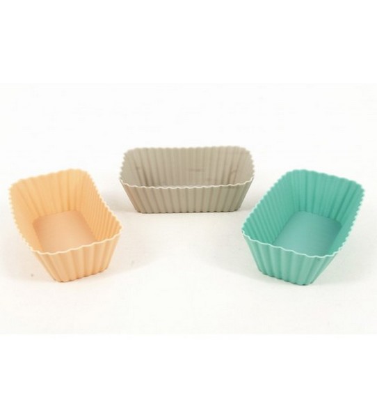 1942 C Форма для кексу, силікон прямокутна 8 х 5 х 3 см 1942 C (12 шт уп.) (шт.)