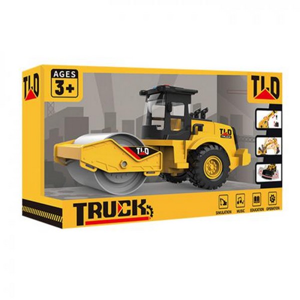 Будтехнiка 584-5 (12шт) каток, інерц, 25см, звук, світло, рухливі деталі, на бат(табл), в кор-ці, 36 (шт.)