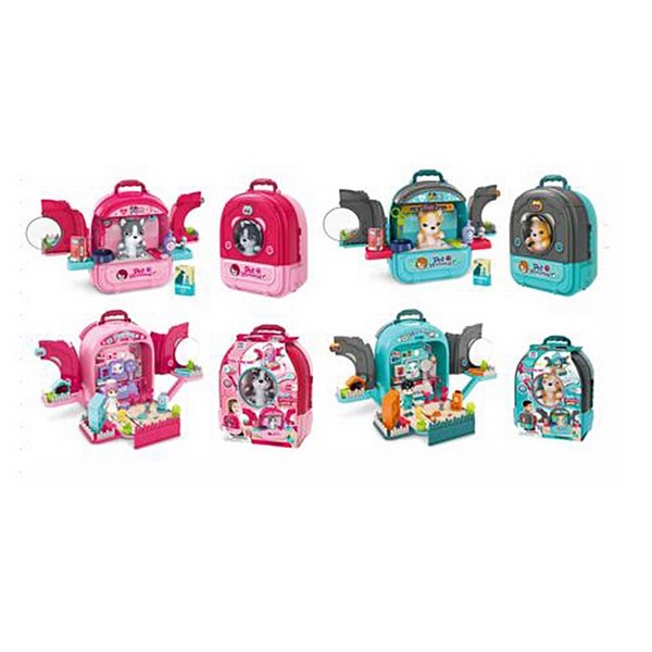 Набір ігровий «грумер» 008-997A-998A-1 (12шт) 3в1(ветеринар), 50,6-35,4-в30см, собака 11см, фігурка( (шт.)