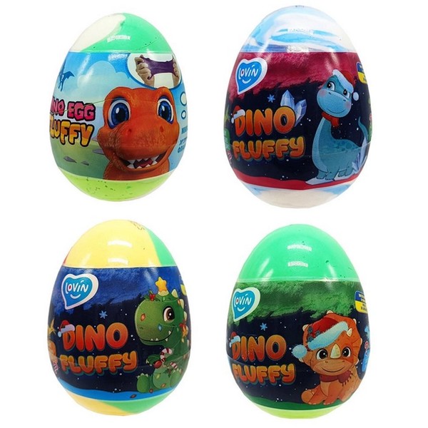 Fluffy Dino Winter ТМ Lovin Іграшка-антистрес 140 мл 81005 (16 шт) (шт.)