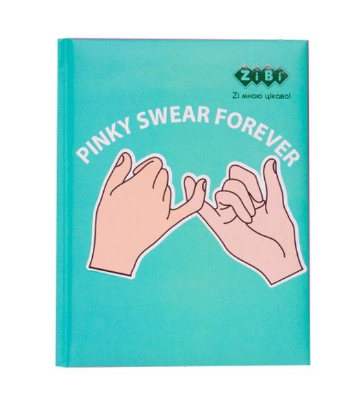 Блокнот SYMBOL, А-5, 64 арк., тв. обкл., глян. лам. з поролоном, KIDS Line, бірюзовий ZB.12740-06 (шт.)