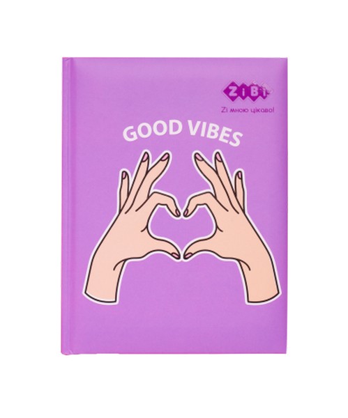 Блокнот SYMBOL, А-5, 64 арк., тв. обкл.,глян.лам.зпоролоном,KIDS Line, фіолетовий ZB.12740-07 (1/10) (шт.)