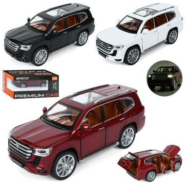 Джип AP-2033 (12шт) АвтоСвіт,1:24,метал, інерц,20см,звук,світло,відчиняються двері/капот/багажник,гу (шт.)