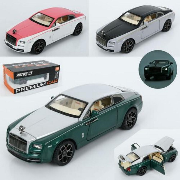 Машина AP-1984 (12шт) АвтоСвіт,1:22,метал,інерц, 21см, звук,світло,відчиняються двері/багажник/капот (шт.)
