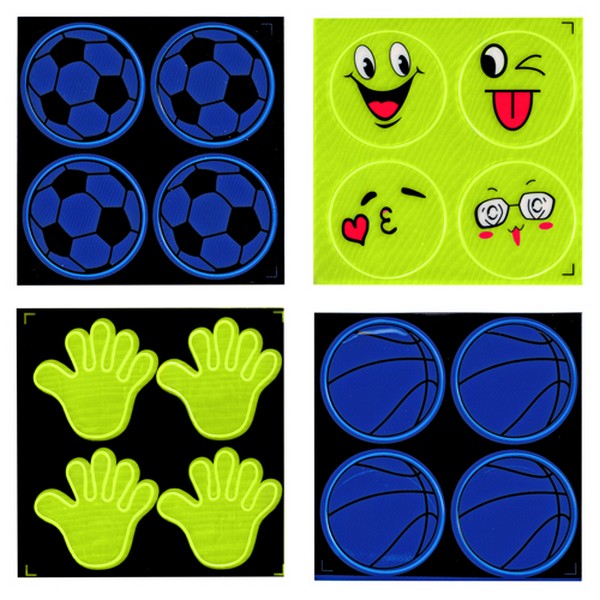 Наклейки світловідбивні 4шт/наб WBA38443 (2000наб) (шт.)