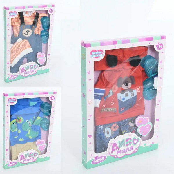 Вбрання для ляльки BLC101P-Q-R-DM-UA (42шт) взуття, 3 види, в кор-ці, 24-35-3см (шт.)