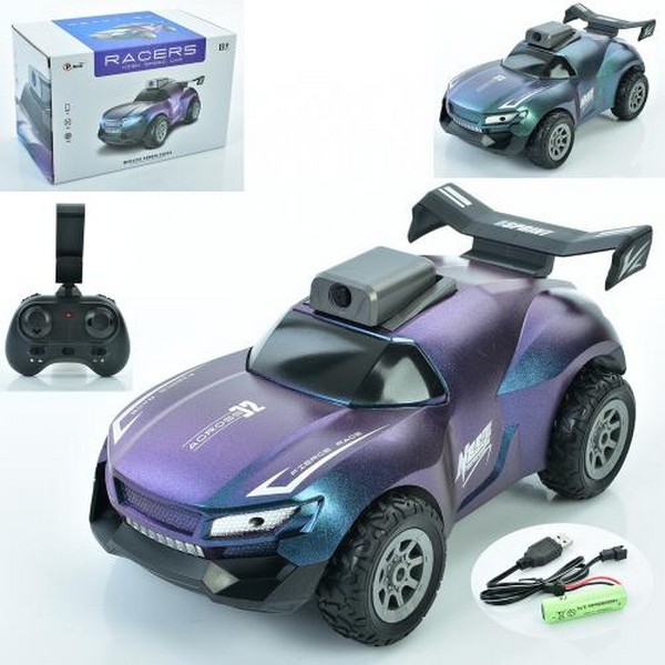 Машина 648 (8шт) р/к2,4G, акум, 19см, камера, світло, гумові колеса, USBзарядне, 2 кольори, в кор-ці (шт.)
