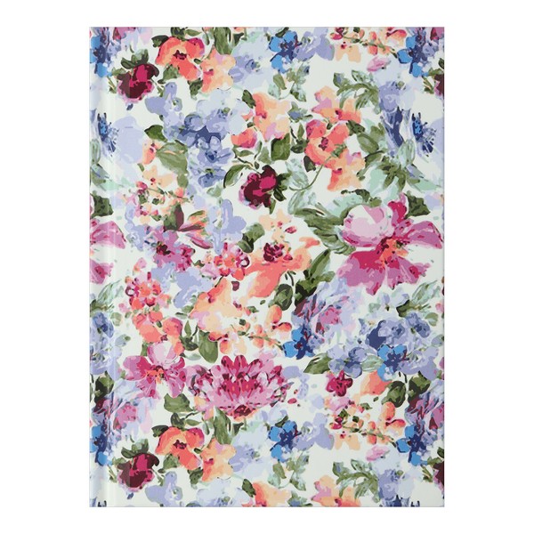 Блокнот FLORA, А-6, 64л., кл., тв. обкл., мат. лам.+лак, фіолетовий BM.24614102-07 (шт.)