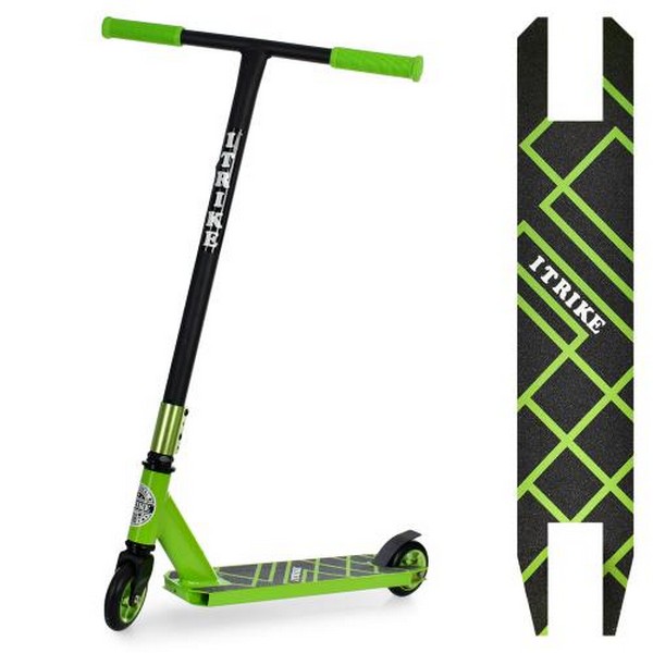 Самокат SR 2-067-5-GR (1шт) алюм+сталь,трюковий,колеса2шт.ПУ100мм-алюм,кермо 83/47см,підніж31-10см,з (шт.)