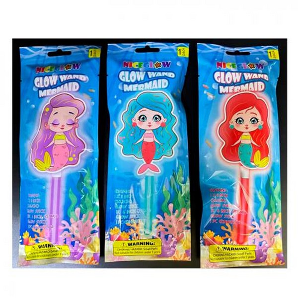 Чарівна паличка 2305-13 (240шт) русалка, світиться в темряві, 3 види, в пакеті, 10-26-1см (шт.)