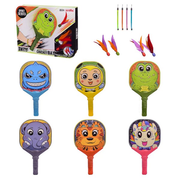 Ракетки 9919-1-6 (36 шт) з 2 м'ячиками в коробці – 36*4*28 см, р-р іграшки – 19*33 см (шт.)