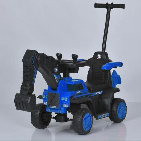 Трактор M 5787B-4 (1шт) 2в1 (каталка-толокар), 2акум6V4AH, 2мотори35W, музика, USB, MP3, блакитний (шт.)