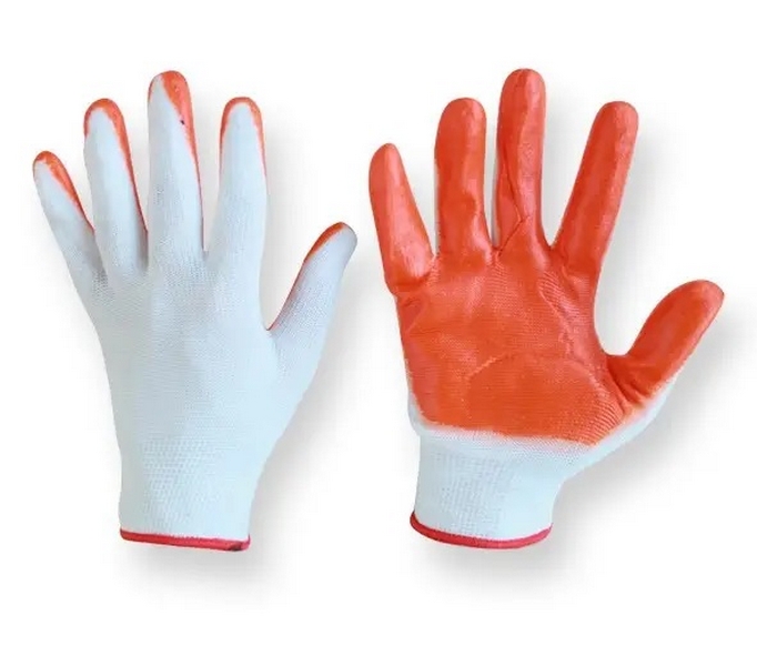 Рукавички ST03/ST01 прогумовані стрейчові помаранчеві (960) (шт.)
