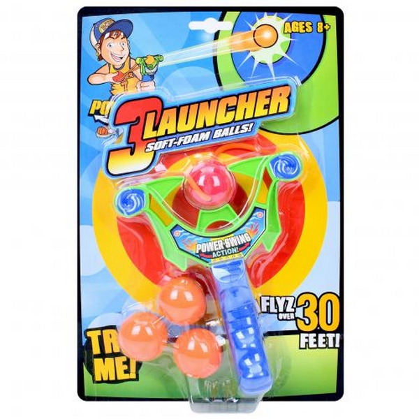 Рогатка MR 1212 (48шт) 17см, м'яч м'який 3шт, на аркуші, 20-30-6см (шт.)