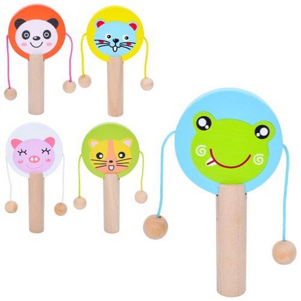 Дерев'яна іграшка Бубонець MD 0804 (100шт) 10,5-5-1,5см, 5 видів, у пакеті, 8-13-1,5см (шт.)