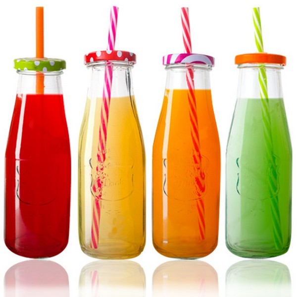 740 Пляшка скляна з трубочкою 400мл 740 (шт.)