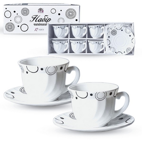 30055-15018 Набір чайний 12пр "Абстракція" 30055-15018 (шт.)
