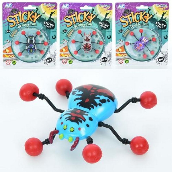 Гра 13030A-1A (240шт) комаха, 7см, клейкі лапки, ковзає по вертикальній поверхні, 4 види,на листі, 1 (шт.)