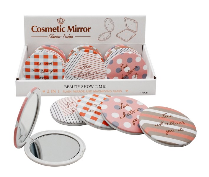 Дзеркало №А500-24 скл. двосторн. діам. 7,5см. в уп.12шт (480) (шт.)