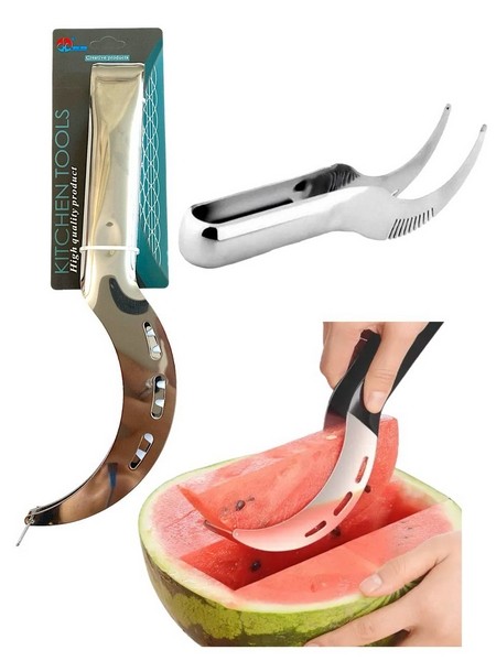 Ніж для кавуна метал. нержавіючі. на аркуші №059-1 (3*23)см (240) (шт.)