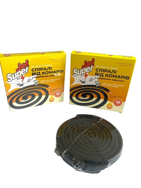 Спіраль від комарів 5пар у пач. подвійний ефект "Jet Super" №2077 (60) (шт.)