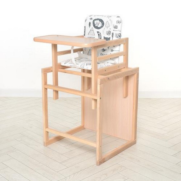 Стільчик Quest білий (1шт) для годування, трансформер, 2-х точ. ремені, білий (шт.)