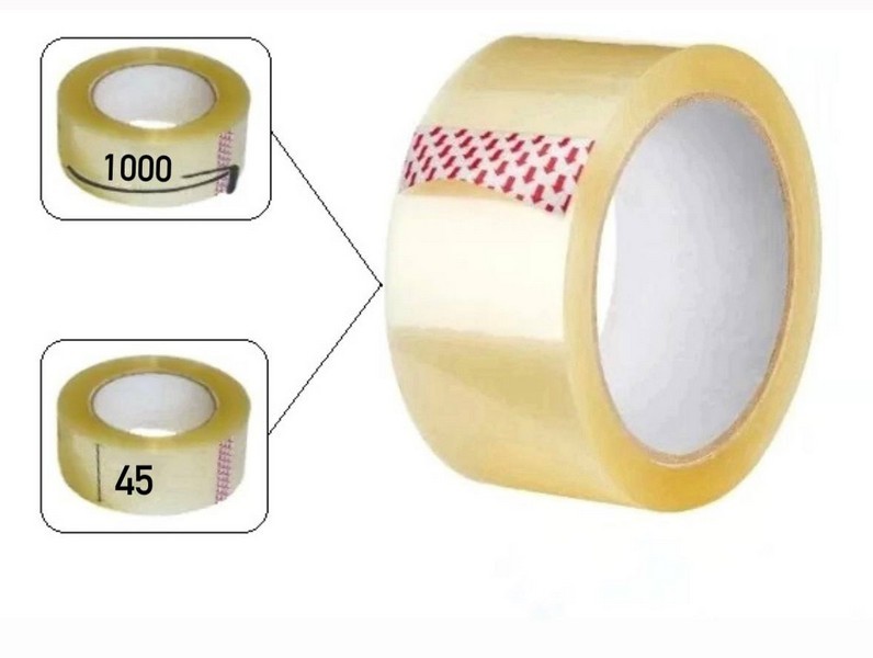 Скотч пакувальний  38мк*45мм*1 000м прозорий (шт.)