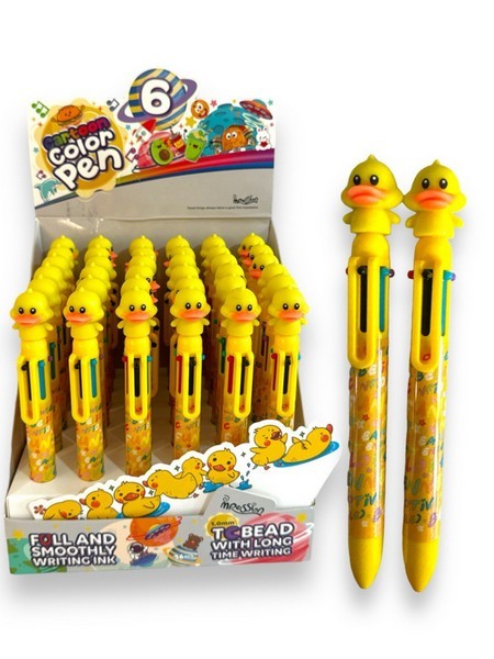 Ручка кульки. 6кольор. з фігур.--Маленька жовта качечка 36шт в кор. №IM-036 (1296) (шт.)