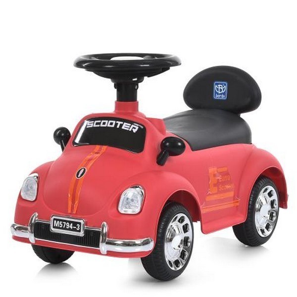 Каталка-толокар M 5794-3 (1шт) муз, світло, червоний (шт.)