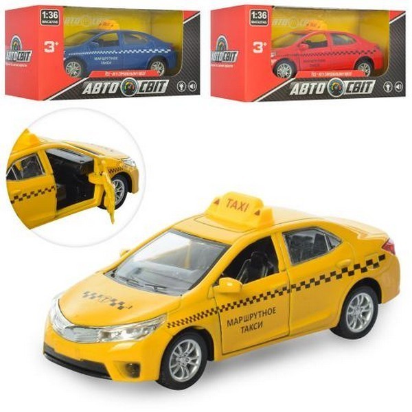 Машинка AS-1842 (48шт) АвтоСвіт 1:36, метал, інер-я, 12,5см, відчин.двері, 3кол,в кор-ці,14-7,5-6,5с (шт.)