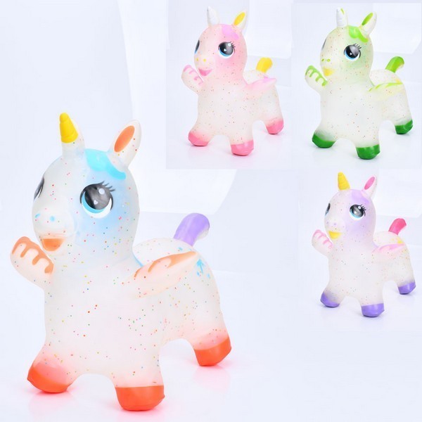 Стрибуни-тварини MS 4147 (30шт) ПВХ, єдиноріг з крильцями, 1400г, мікс кольорів, у пакеті, 31-24-10с (шт.)