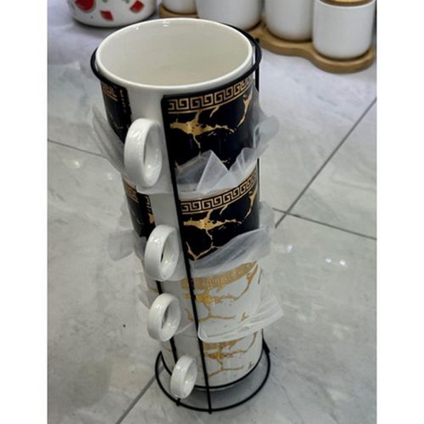 Чашки на підставці "Versace" 5пр/наб 220мл R93950 (32наб) (шт.)